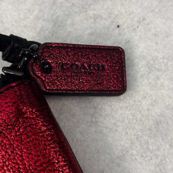 Coach Red Metallic wristlet NWOT - Picture 6 of 7